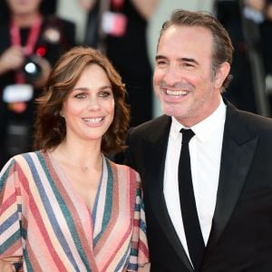 Jean Dujardin et sa femme Nathalie Péchalat - Red carpet pour le film "J'accuse!" lors du 76ème festival du film de venise, la Mostra le 30 Août 2019.