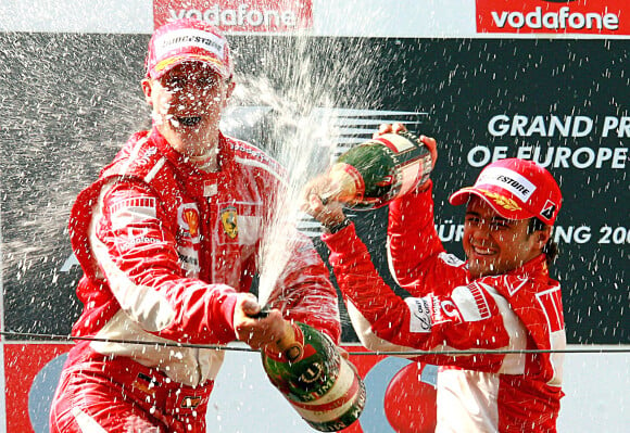 Felipe Massa et Michael Schumacher en mai 2006.