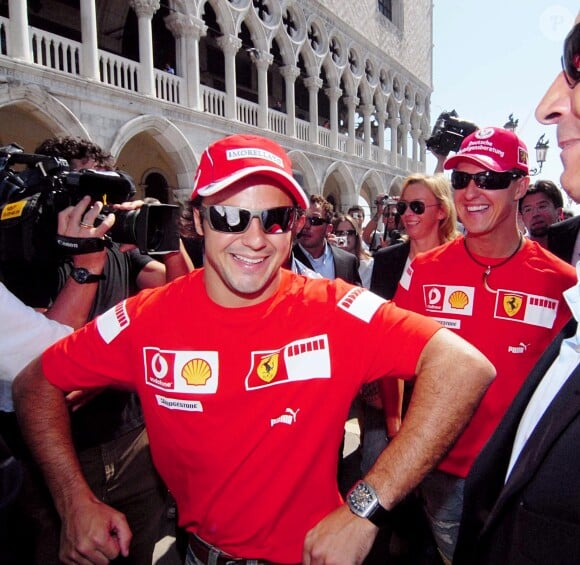 Felipe Massa et Michael Schumacher à Venise en septembre 2006.