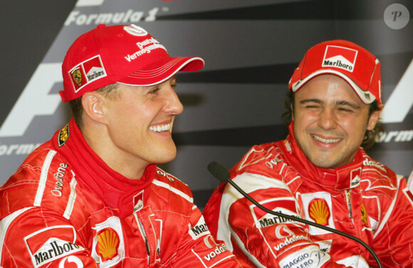 Felipe Massa et Michael Schumacher lors du Grand Prix du Japon en octobre 2006.
