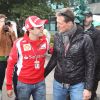 Felipe Massa et Michael Schumacher au Grand Prix d'Australie, à Melbourne. Mars 2011.