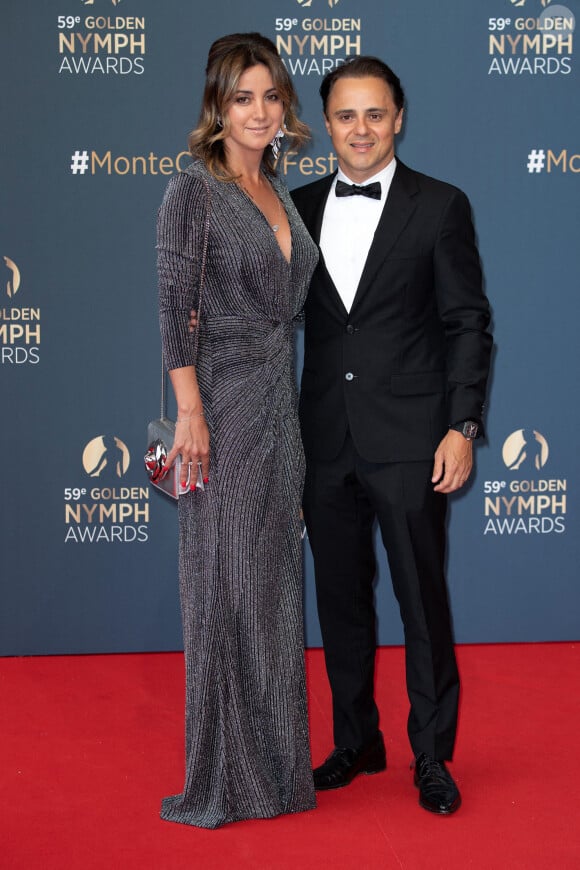 Felipe Massa et Anna Raffaela Bassi au Festival de Télévision de Monte-Carlo, le 18 juin 2019.