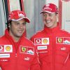 Felipe Massa et Michael Schumacher en janvier 2006.