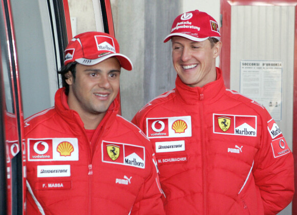 Felipe Massa et Michael Schumacher en janvier 2006.