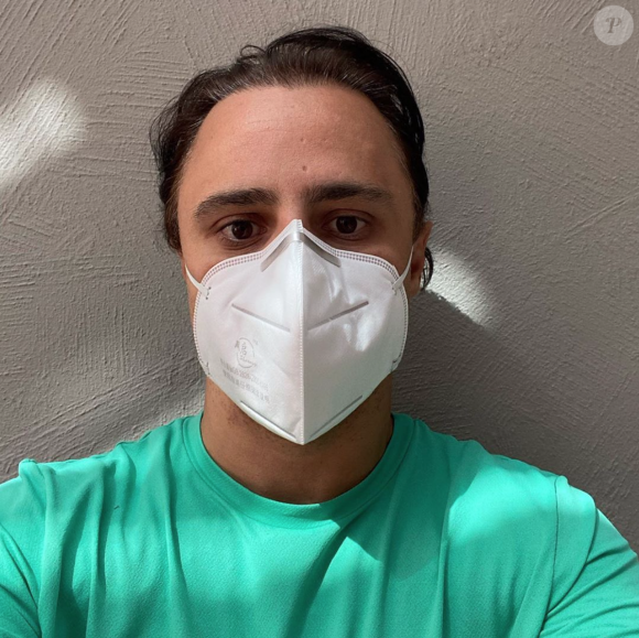 Felipe Massa, le visage masqué. Mai 2020.