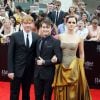 Rupert Grint, Daniel Radcliffe et Emma Watson à la première du film "Harry Potter et les Reliques de la mort - Partie 2" à New York en 2011.