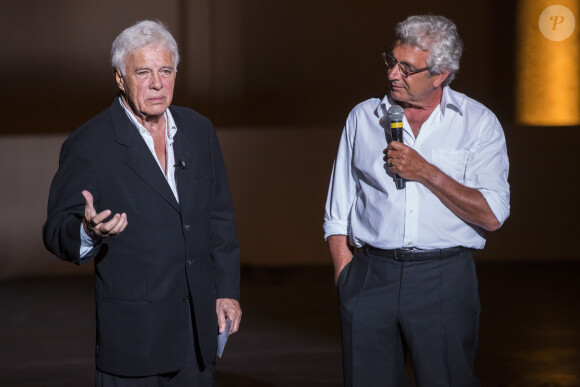Exclusif - Guy Bedos et Michel Boujenah au 30e Festival de Ramatuelle le 6 août 2014. © Cyril Bruneau/Festival de Ramatuelle/Bestimage