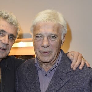 Exclusif - Michel Boujenah et Guy Bedos - Générale du nouveau spectacle "Ma vie rêvée" de Michel Boujenah au Théâtre Edouard VII à Paris, le 24 novembre 2014.24/11/2014 - Paris