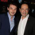 Exclusif - Jean-Luc Romero-Michel et son mari Christophe Michel - Célébrités lors du photocall du concert de Grégory Bakian au Palace à Paris, France, le 18 décembre 2017. © Philippe Baldini/Bestimage