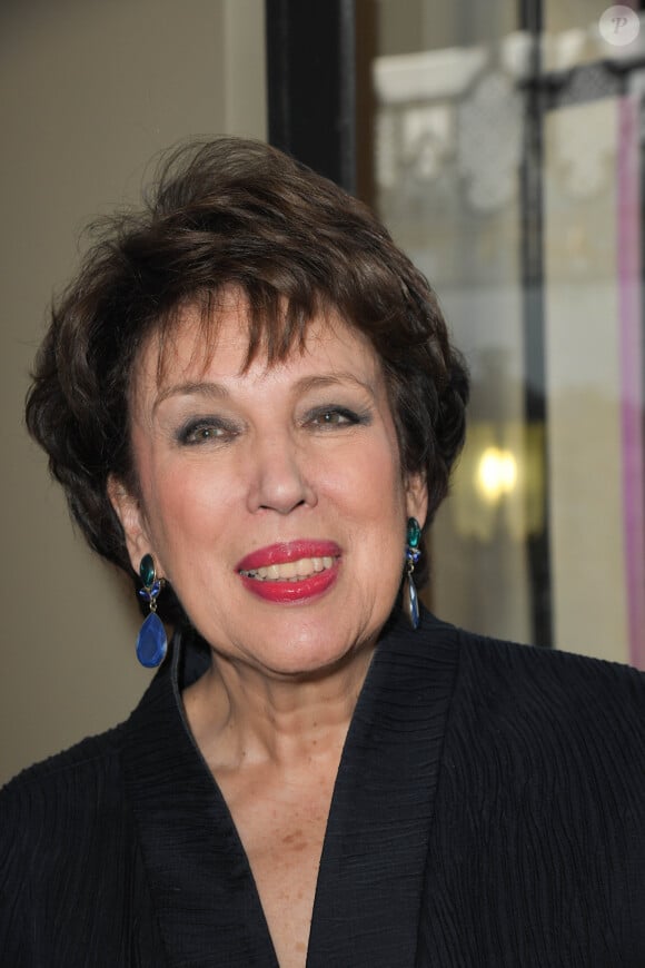 Exclusif - Roselyne Bachelot-Narquin lors du dîner de gala caritatif pour l'association Autistes Sans Frontières à l'hôtel Marcel Dassault à Paris, France, le 18 avril 2019. © Coadic Guirec/Bestimage