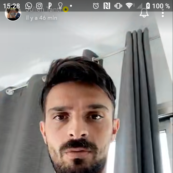 Julien Tanti dénonce une arnaque sur Snapchat, le 2 juin 2020