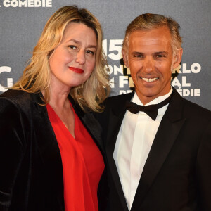 Paul Belmondo et sa femme Luana au photocall de la cérémonie de clôture de la 15ème édition du Monte-Carlo Film Festival de la Comédie, au Grimaldi Forum à Monaco, le 3 mars 2018. © Bruno Bebert/Bestimage