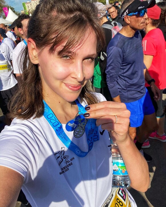 Ophélie Meunier au semi-marathon de Tel Aviv, le 28 février 2020
