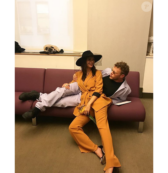 Emily Ratajkowski et son mari Sebastian Bear-McClard. Février 2018.