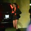 Kendall Jenner quitte le restaurant Nobu, à Malibu, dans la nuit du 8 au 9 juin 2020.