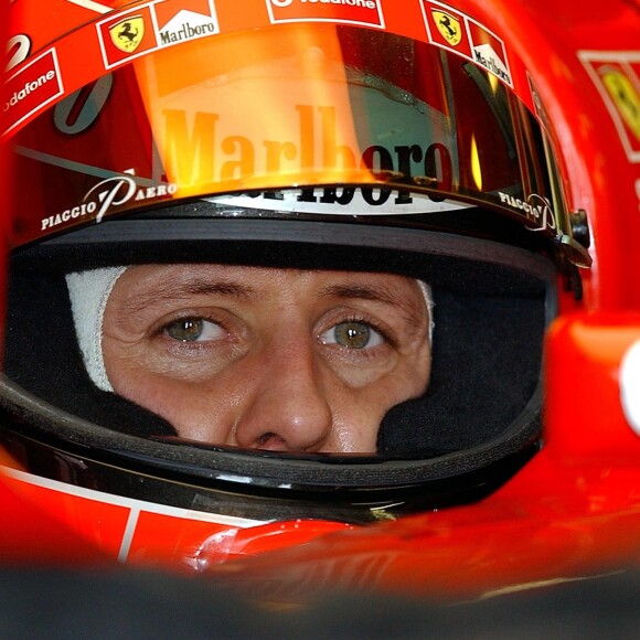 Michael Schumacher lors du Grand Prix de Formule 1 d'Australie a Melbourne. Le 2 mars 2003.