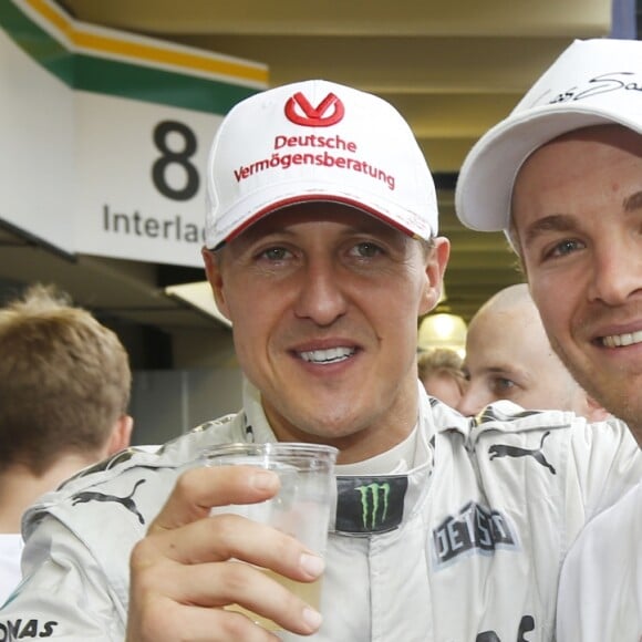 Michael Schumacher, Nico Rosberg - Grand Prix de Formule 1 a Sao Paulo au Bresil le 25 Novembre 2012.