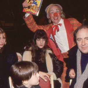 Michel Delpech et sa femme Geneviève au Cirque Pinder. Photo non datée.