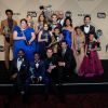 Jermel Nakia, Alexandra Breckenridge, Mandy Moore, Logan Shroyer, Susan Kelechi Watson, Chris Sullivan, Milo Ventimiglia, Chrissy Metz, Parker Bates, Hannah Zeile, Faithe Herman, Eris Baker, Lonnie Chavis, Sterling K. Brown, Niles Fitch, John Huertas et Justin Hartley de la série 'This Is Us' à la remise de prix des acteurs Guild awards à l'Auditorium Shrine à Los Angeles, le 21 janvier 2018 © Chris Delmas/Bestimage