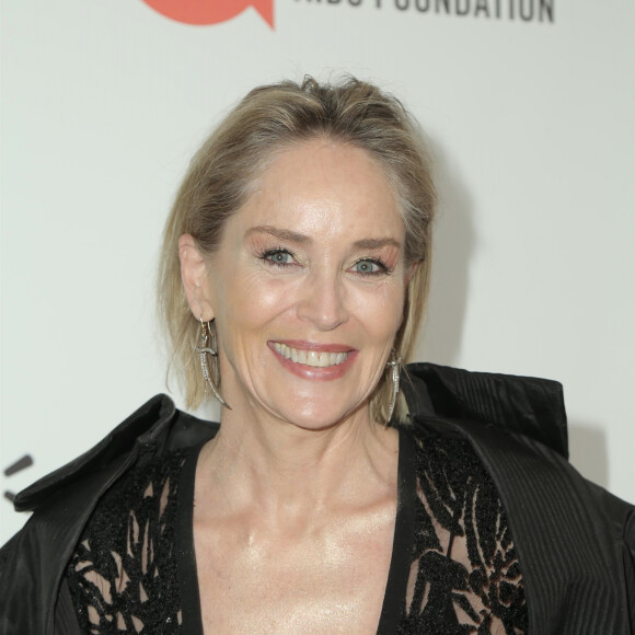 Sharon Stone - People à la 28ème soirée annuelle "Elton John Academy Awards Viewing Party" à West Hollywood, Los Angeles, le 9 février 2020.