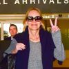 Exclusif - Sharon Stone arrive à l'aéroport de LAX, Los Angeles, le 31 janvier 2020.