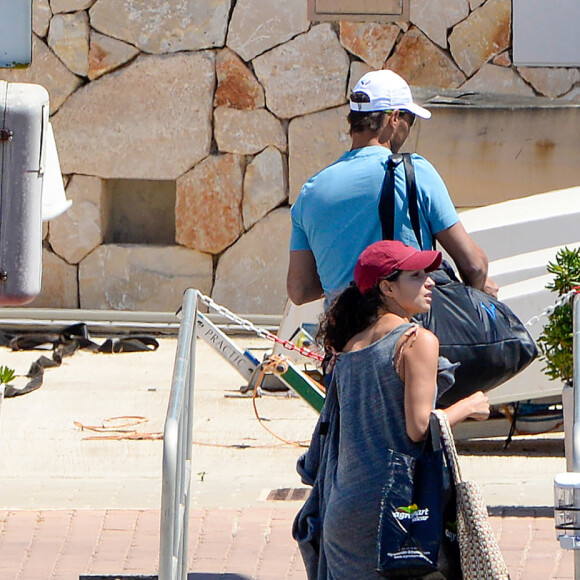Exclusif - Rafael Nadal et sa femme Xisca Perello se ressourcent lors de leurs vacances à Majorque le 29 mai 2020.