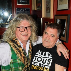 Exclusif - Pierre-Jean Chalençon, Jean-Marie Bigard lors de la soirée du premier anniversaire de la Conciergerie Castel by TAO à Paris le 12 novembre 2019. © Philippe Baldini / Bestimage