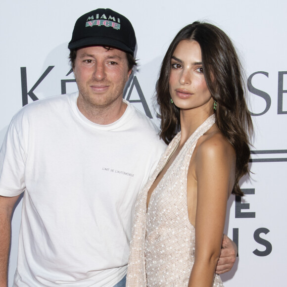 Jean Imbert et Emily Ratajkowski - Soirée Kerastase au port Debilly à Paris le 26 juin 2019. © Pierre Perusseau/Bestimage