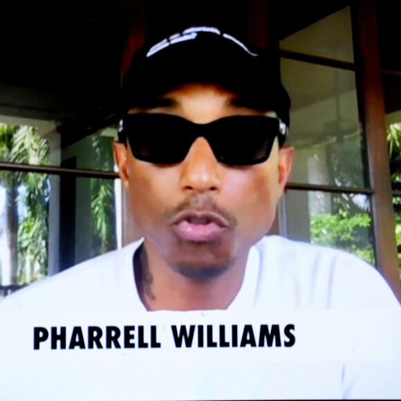 Pharrell Williams - Lady Gaga et l'association Global Citizen ont organisé un concert virtuel planétaire intitulé "One World: Together At Home" (un monde: ensemble chez soi). Le 19 Avril 2020.
