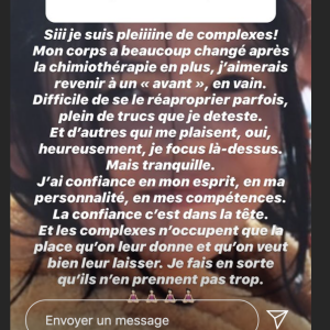 Agathe Auproux se livre sur ses complexes et ses projets en story sur Instagram le 18 juin 2020.