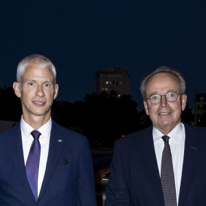 Franck Riester et Renaud Donnedieu de Vabres - "Jam Capsule" - Expérience culturelle immersive à la Halle de la Villette à Paris, le 22 juin 2020. © Olivier Borde/Bestimage