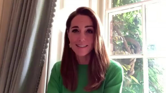Kate Middleton, duchesse de Cambridge, se mobilise pour les soins palliatifs des enfants malades dans le cadre de la semaine "Children's Hospice Week" en vidéoconférence. Londres. Le 22 juin 2020.