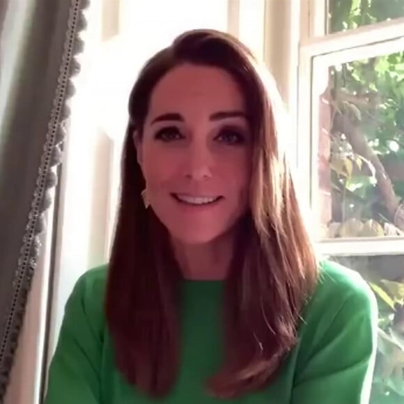 Kate Middleton, duchesse de Cambridge, se mobilise pour les soins palliatifs des enfants malades dans le cadre de la semaine "Children's Hospice Week" en vidéoconférence. Londres. Le 22 juin 2020.