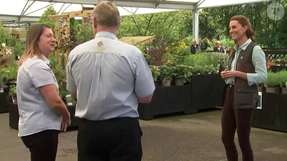 Catherine Kate Middleton, duchesse de Cambridge visite une jardinerie à Londres, Royaume Uni, le 19 juin 2020.