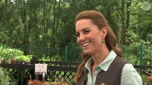 Catherine Kate Middleton, duchesse de Cambridge visite une jardinerie à Londres, Royaume Uni, le 19 juin 2020.