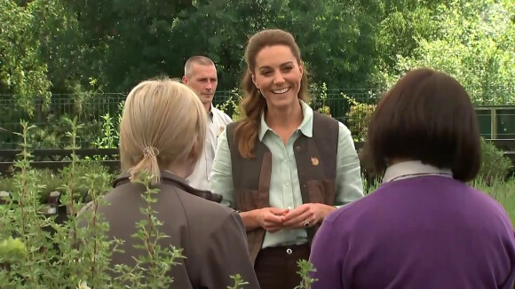Catherine Kate Middleton, duchesse de Cambridge visite une jardinerie à Londres, Royaume Uni, le 19 juin 2020.