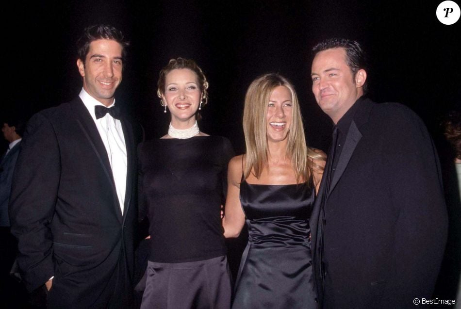 Lisa Kudrow, Jennifer Aniston, Matthew Perry et David ...