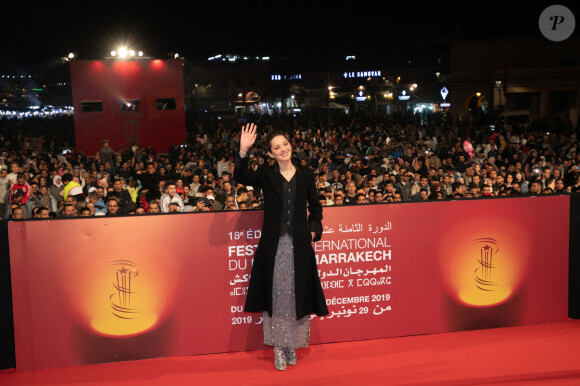 Marion Cotillard arrive à la projection du film "Mc Beth" lors de la 18ème édition du Festival International du Film de Marrakech (FIFM), le 30 novembre 2019. © Romuald Meigneux/Bestimage