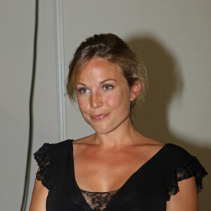 Aurélie Vaneck, enceinte de son 2ème enfant, au 1er festival des jeunes talents à La Teste en Gironde le 5 juillet 2015.