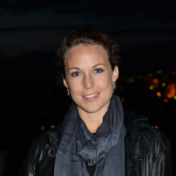 Aurélie Vaneck pose lors de la 24ème édition du Rallye Aïcha des Gazelles à l'UNESCO à Paris, le 4 février 2014.