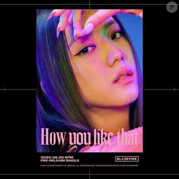 Jisoo, du groupe Blackpink. Photo promotionnelle du titre "How you like that". Le 20 juin 2020.