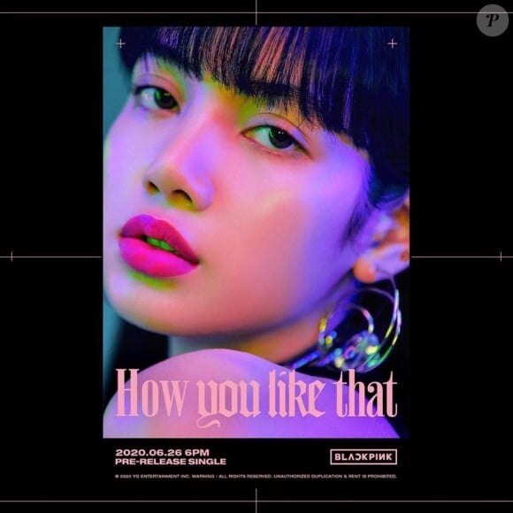 Lisa, du groupe Blackpink. Photo promotionnelle du titre "How you like that". Le 20 juin 2020.