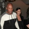 Dr. Dre et sa femme Nicole Young quittent le restaurant Catch à West Hollywood le 6 octobre 2018.