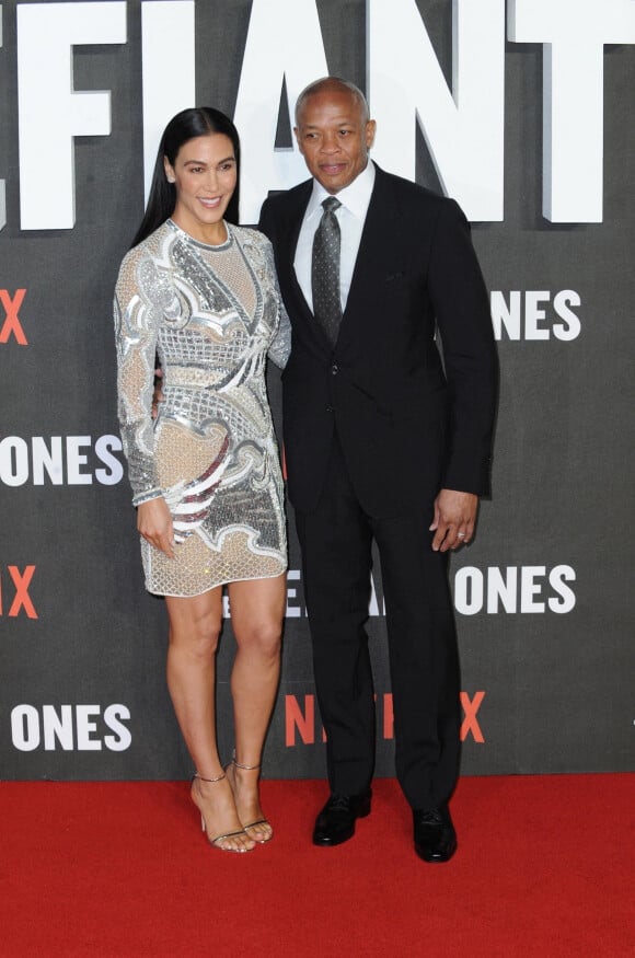 Dr Dre et sa femme Nicole Threatt - Projection du film "The Defiant Ones" au Ritzy Picturehouse cinéma à Londres, Royaume Uni, le 15 mars 2018.