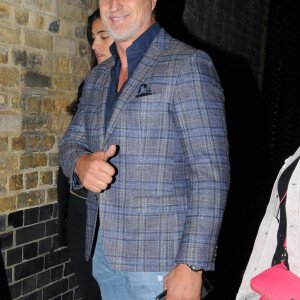 Exclusif - David Ginola arrive à la soirée du créateur Julien Macdonald au Chiltern Firehouse à Londres le 10 septembre 2019.