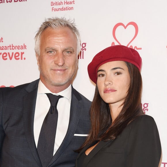 David Ginola et sa compagne Maeva Denat arrivent à la soirée "The Beating Hearts Ball" à Londres, le 27 février 2019.