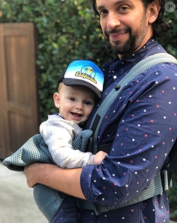 Nick Cordero et son fils Elvis sur Instagram. Le 22 janvier 2020.