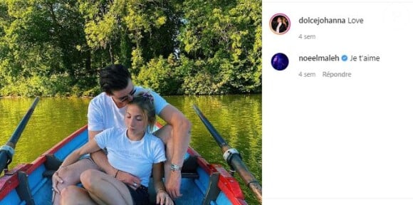 Noé Elmaleh et sa compagne Johanna, photo Instagram du 2 juin 2020.