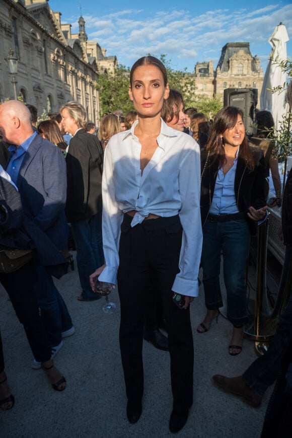 Exclusif - Claire Despagne au défilé Society Room au restaurant Loulou à Paris, le 2 juillet 2020. © Tiziano Da Silva / Bestimage