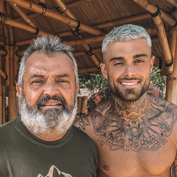 Thibault Garcia avec son papa Vincent, le 25 juin 2020